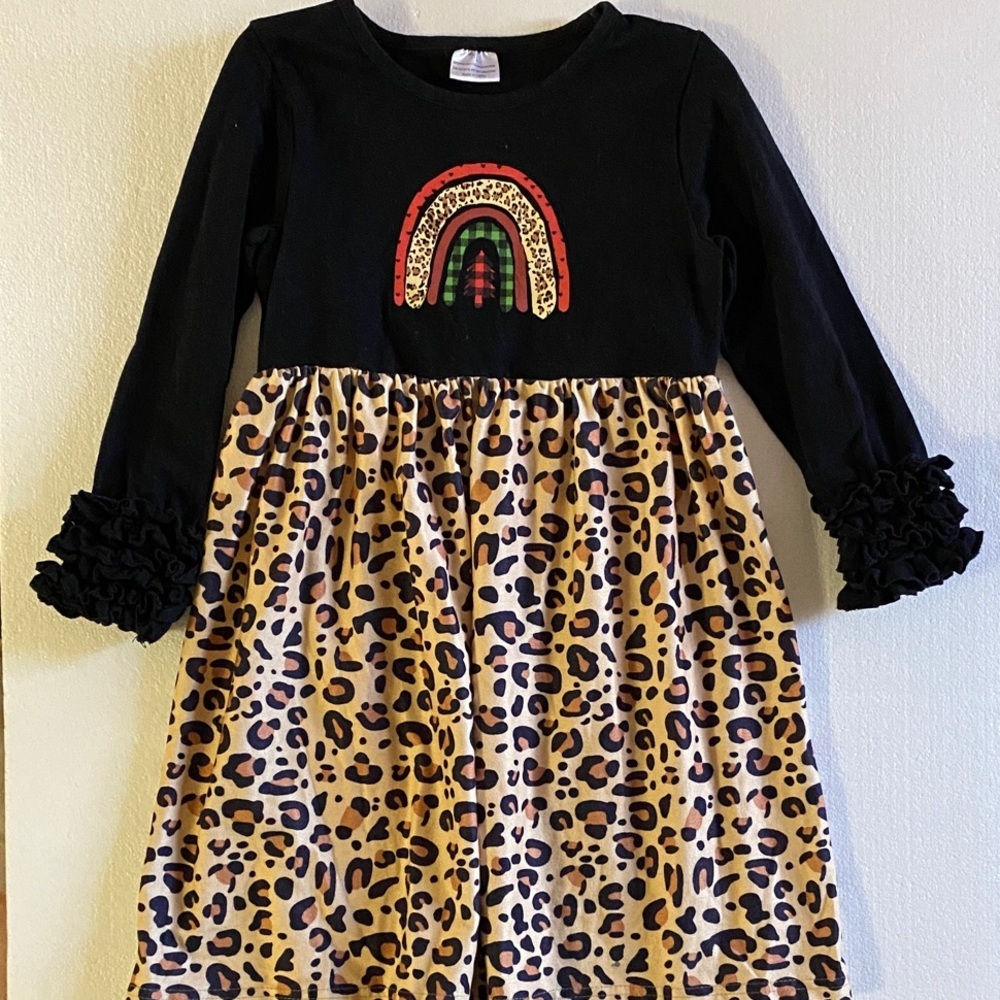 ⭐️ 3/$15 • Christmas • Animal Print • Rainbow • Ruffle  • Dress